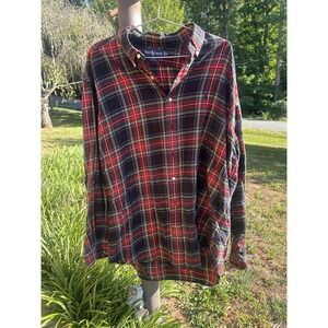 Ralph Lauren Shirt Mens XL Multicolor Plaid Flannel Button Down Blake Casual